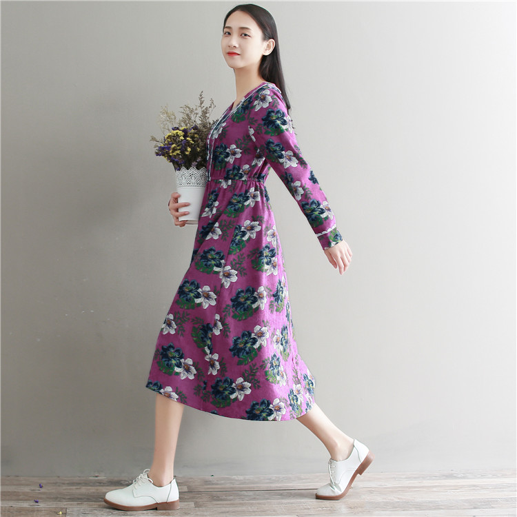 GW1990 Vintage Dress Purple