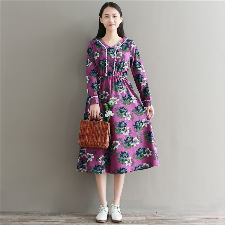 GW1990 Vintage Dress Purple