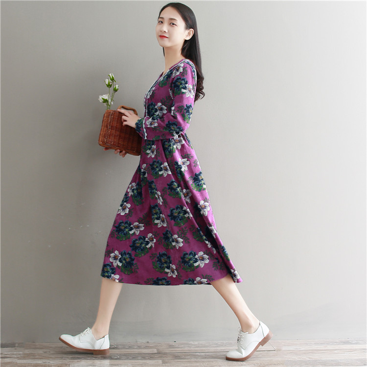 GW1990 Vintage Dress Purple