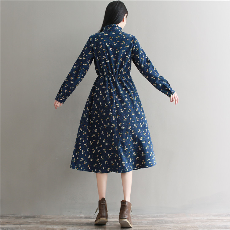 GW1991 Unique Dress Dark Blue