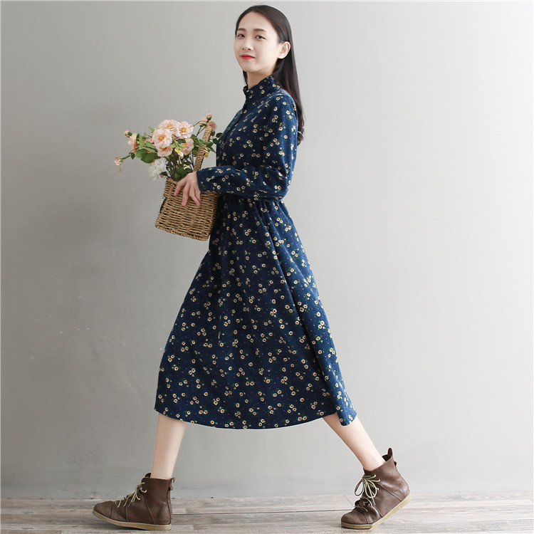 GW1991 Unique Dress Dark Blue