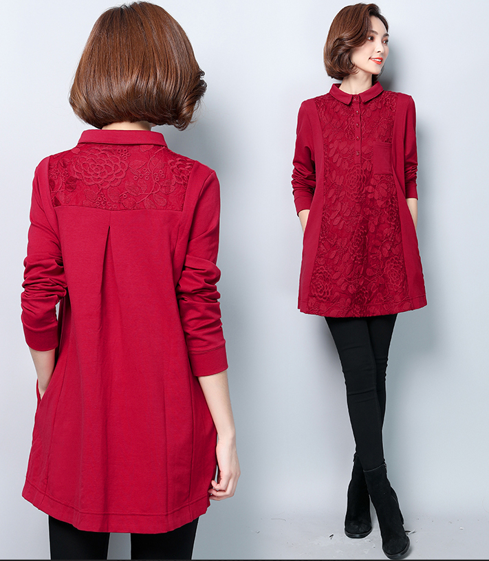 GW2027 Trendy Dress Red