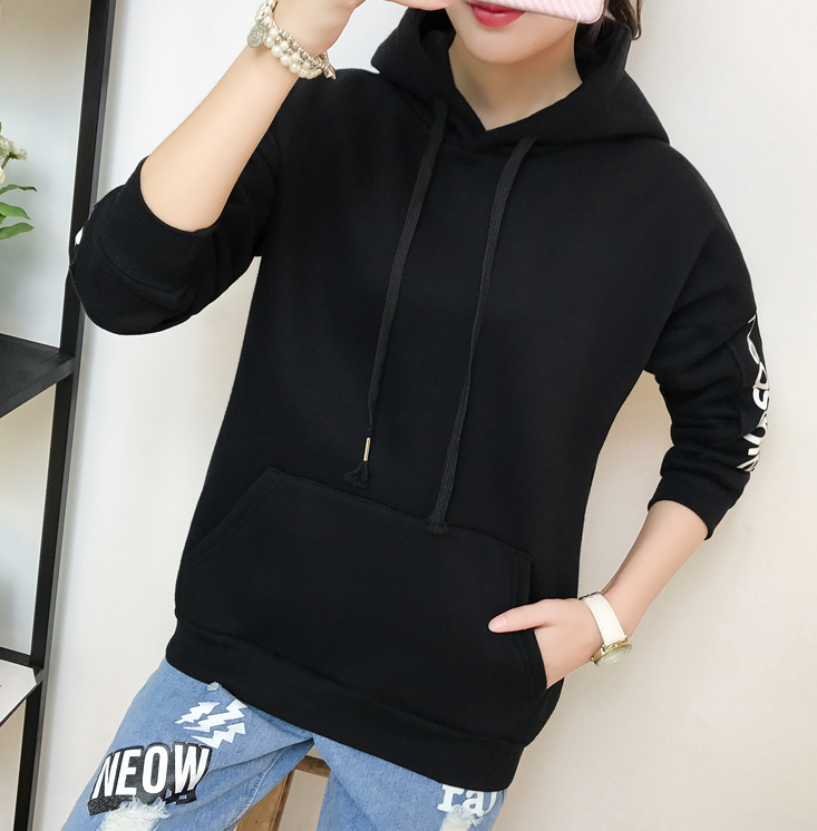 GW2038 Charming Hooded Top Black