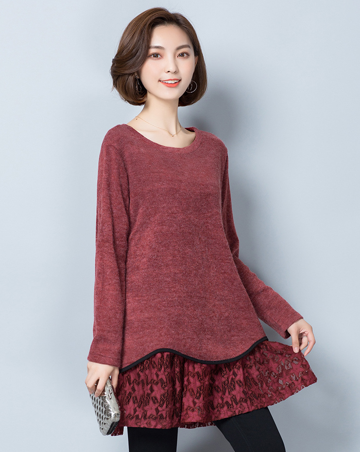 GW2044 Pretty Long Top Red