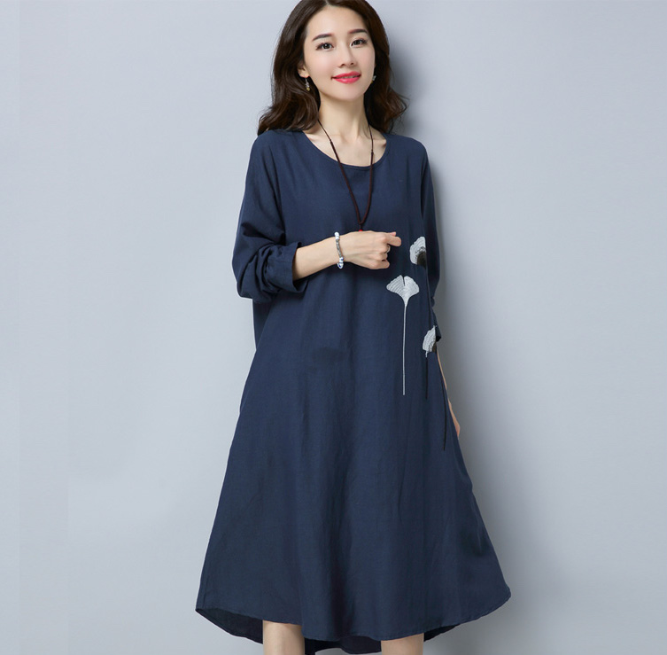 GW2090 Stylish Dress Dark Blue