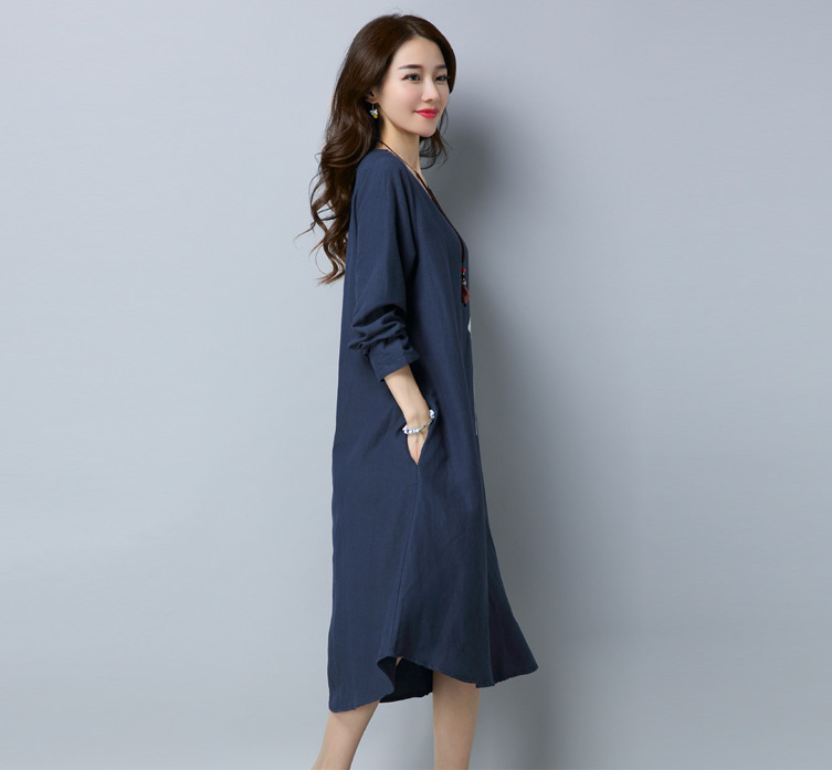 GW2090 Stylish Dress Dark Blue