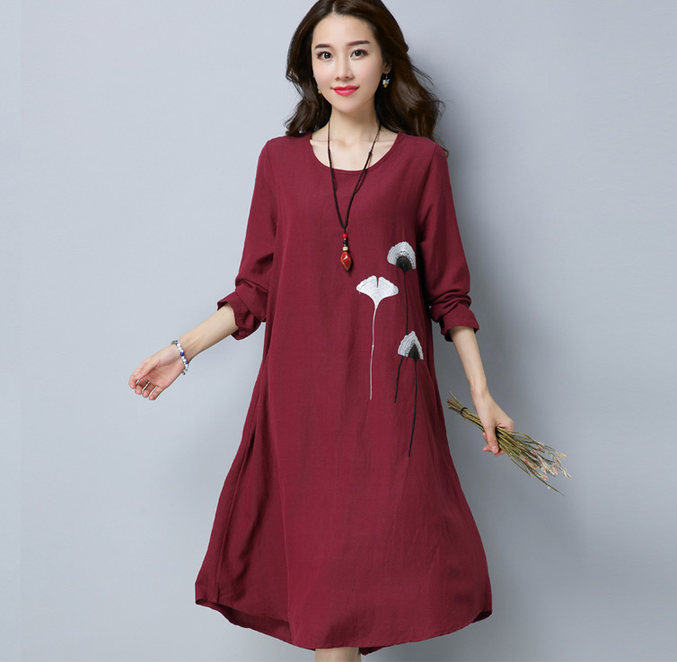 GW2090 Stylish Dress Maroon