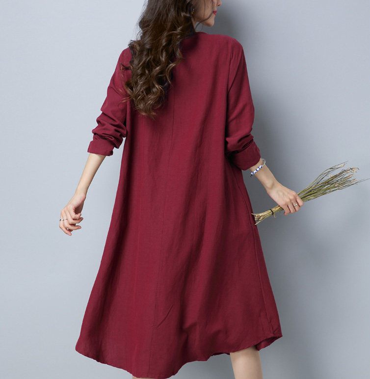 GW2090 Stylish Dress Maroon