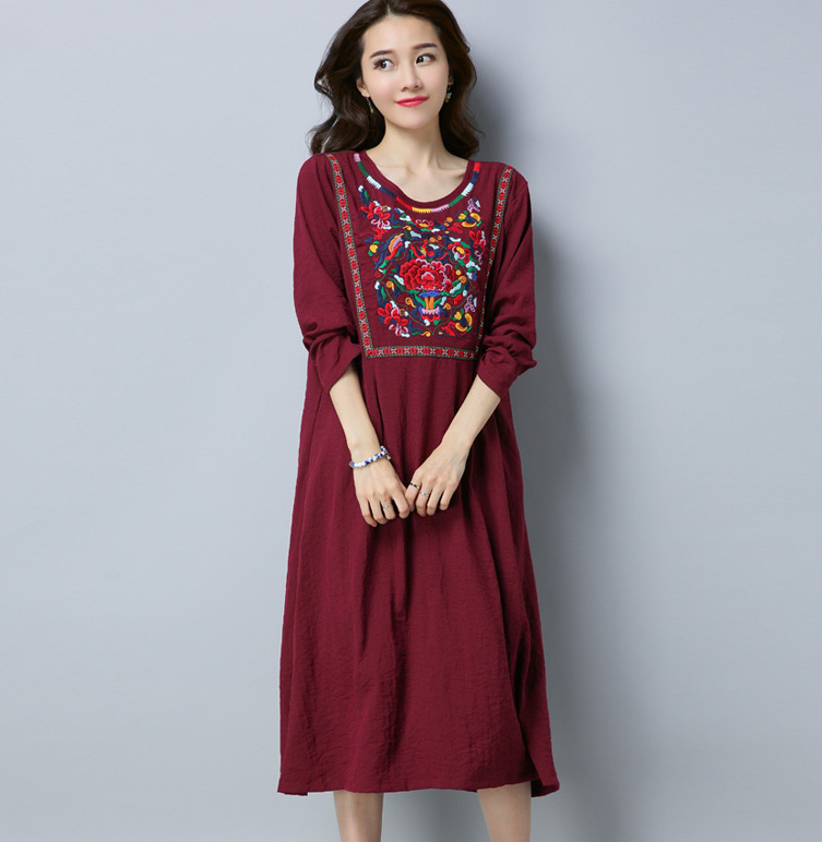 GW2094 Classic Dress Maroon