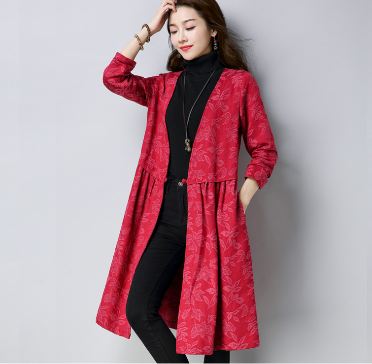 GW2099 Stylish Cardigan Red