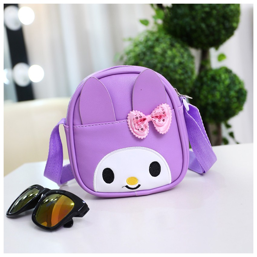 KW80152 Cute Rabbit Sling Bag Purple