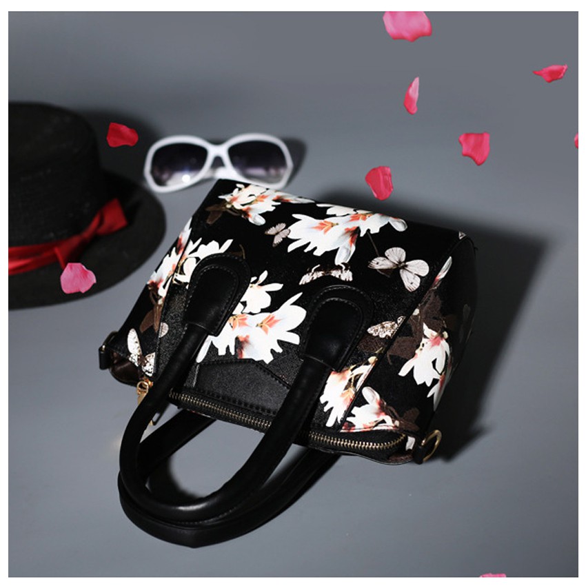 KW80153 Stylish Butterfly Sling Bag Black