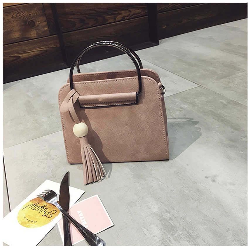 KW80185 Lovely Tassel Shoulder Bag Pink