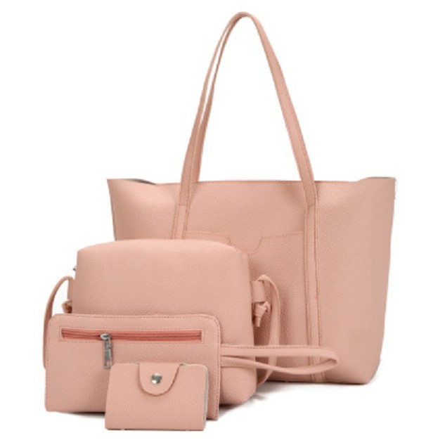 RD90012 Women Fashion Tote Bag Pink