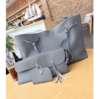 RD90015 Women Tassel Bag Dark Grey