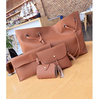 RD90015 Women Tassel Bag Brown