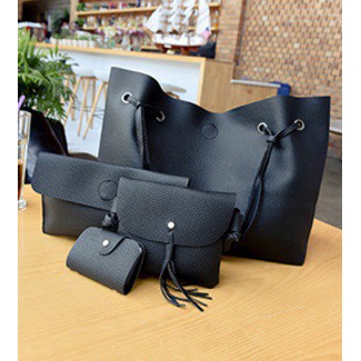 RD90015 Women Tassel Bag Black