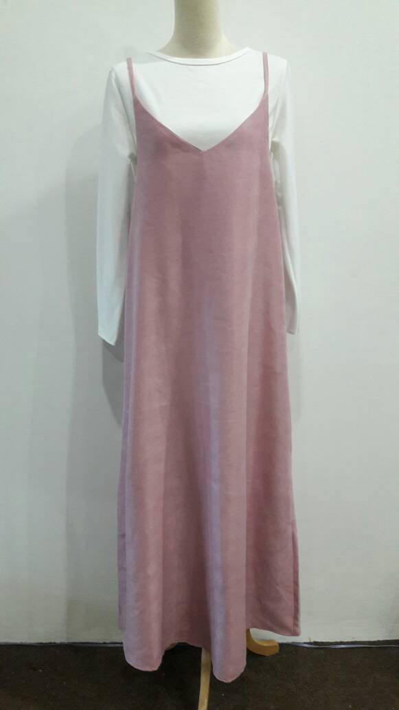 JW5023 Slit Dress & Top Set Pink