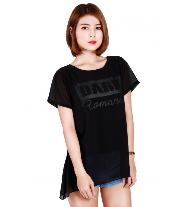 QA-209 Pretty Women Top Black