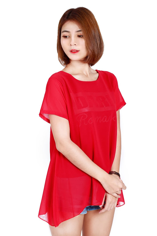 QA-209 Pretty Women Top Red