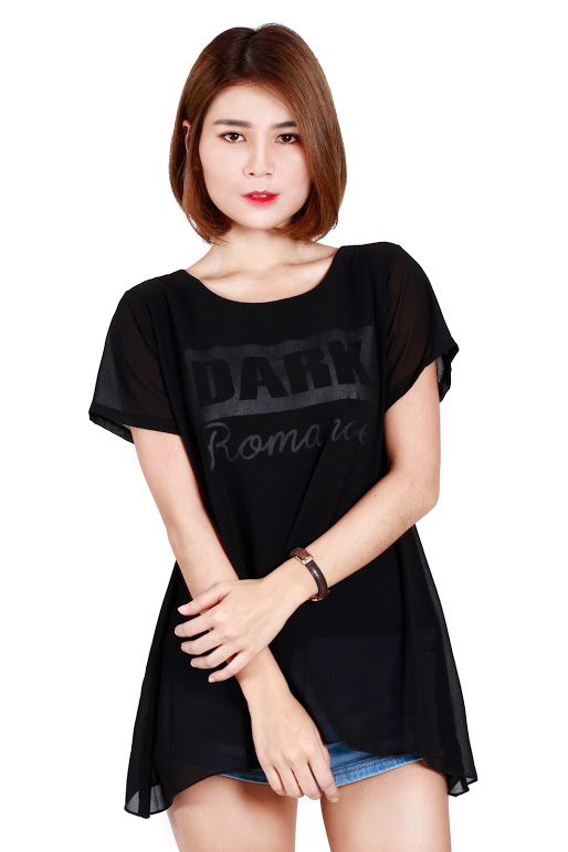 QA-209 Pretty Women Top Black