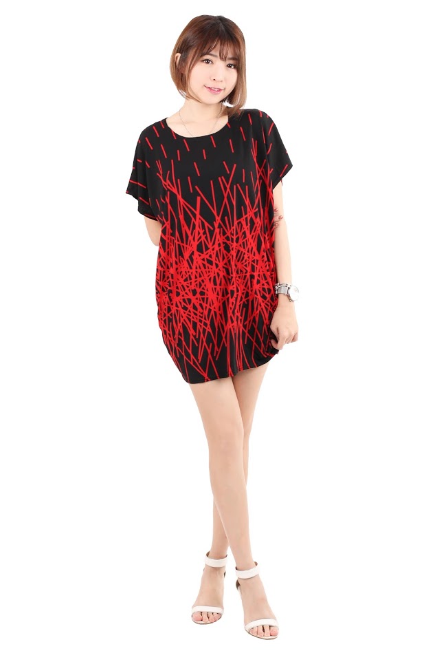 QA-219 Trendy Women Top Red