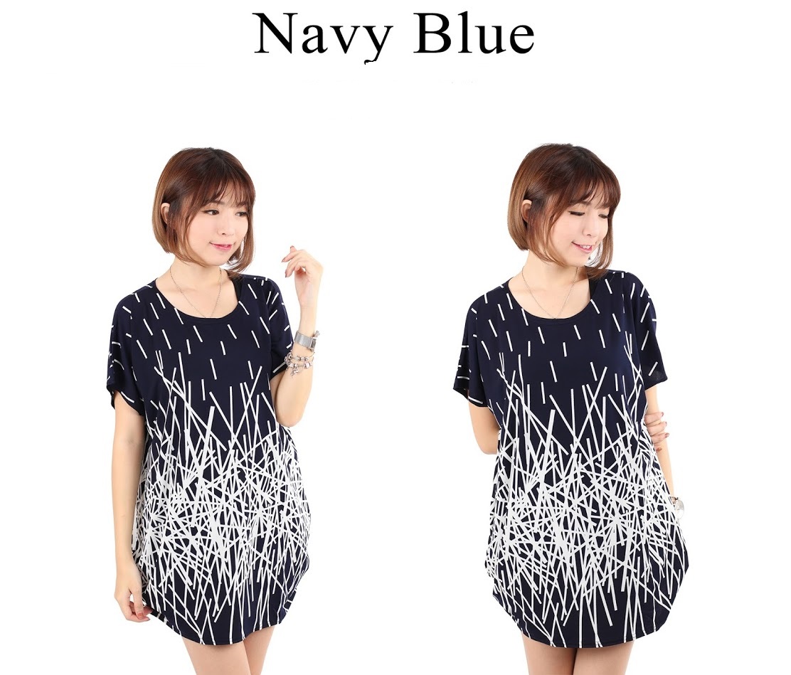 QA-219 Trendy Women Top Navy Blue