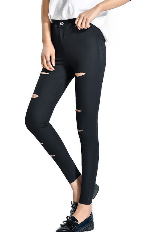 QA-259 Women Fashion Pants Black