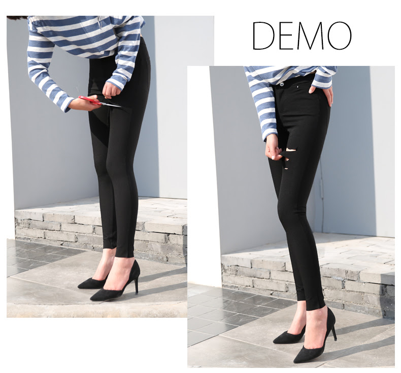 QA-259 Women Fashion Pants Black