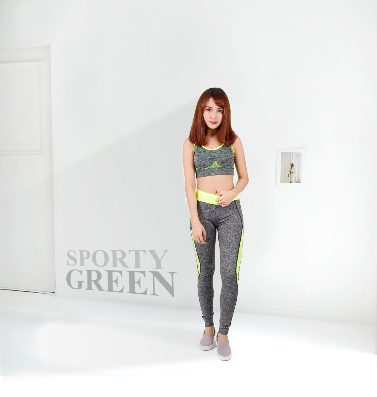 QA-264 Stylish Sports Pant Green