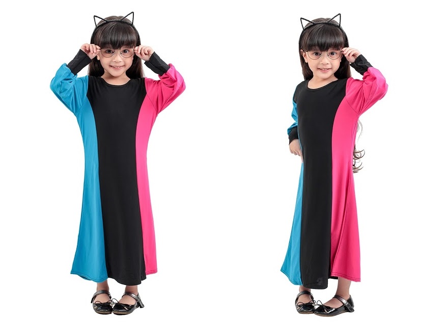 QA-270 Pretty Kids Jubah Blue