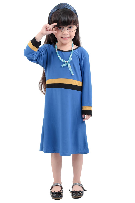 QA-271 Lovely Kids Jubah Blue