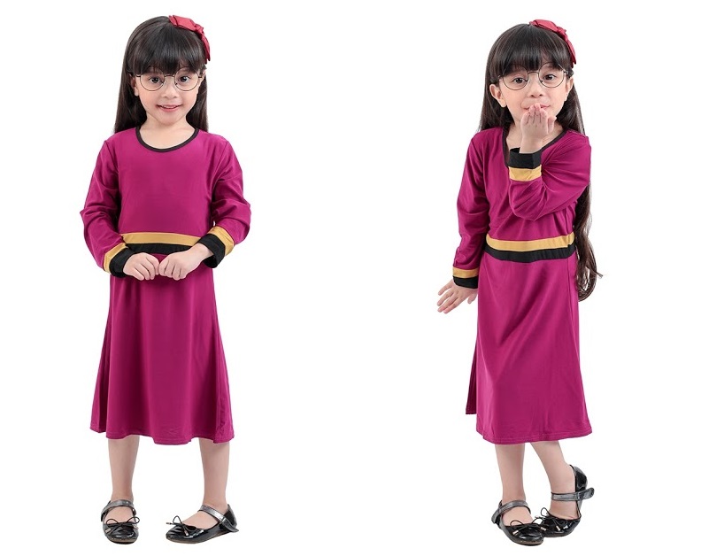 QA-271 Lovely Kids Jubah Magenta