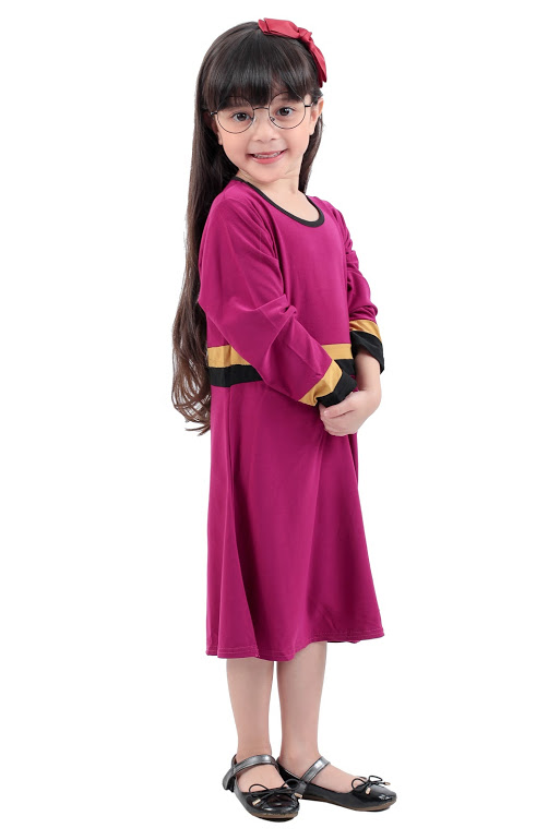 QA-271 Lovely Kids Jubah Magenta