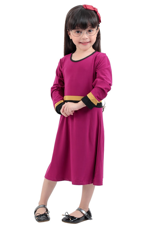 QA-271 Lovely Kids Jubah Magenta