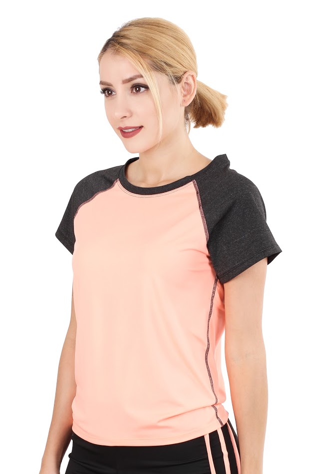 QA-281 Sports Fashion Top Peach