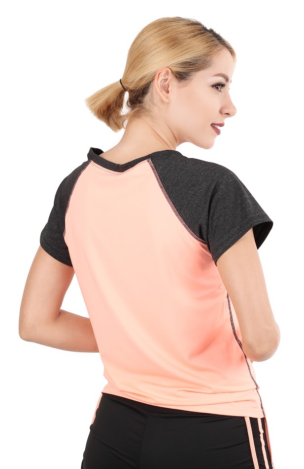 QA-281 Sports Fashion Top Peach