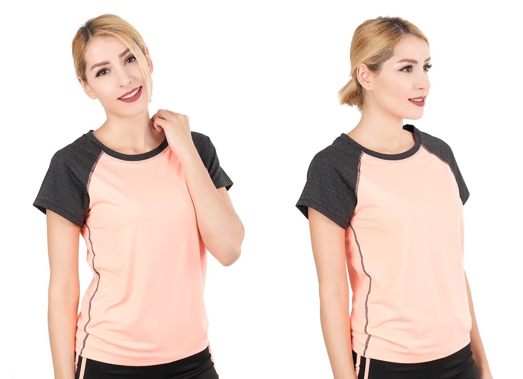 QA-281 Sports Fashion Top Peach