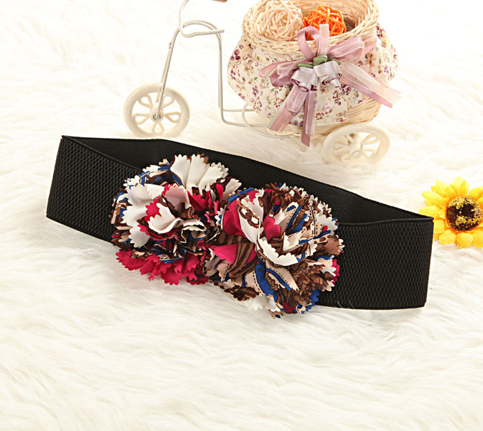 MA1591480 Flower Design Belt (Black)