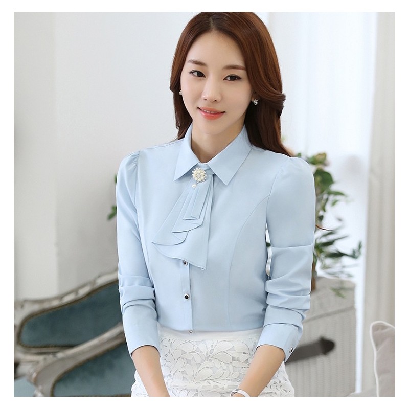 WT21022 Stylish OL Top Blue