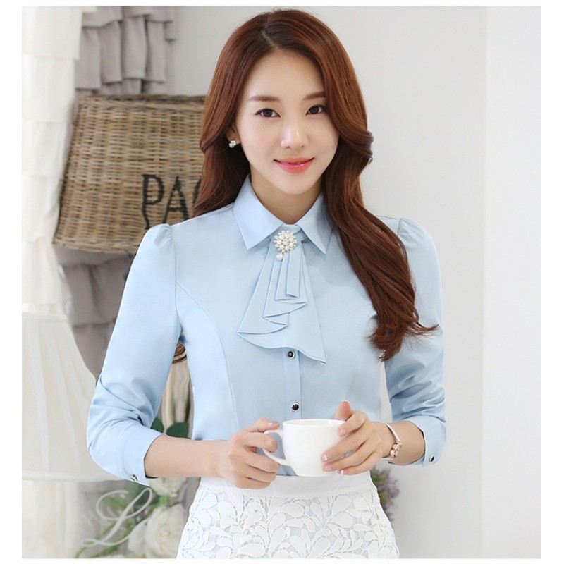 WT21022 Stylish OL Top Blue