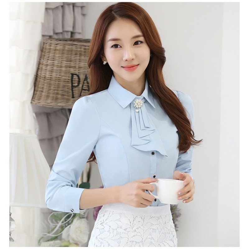 WT21022 Stylish OL Top Blue