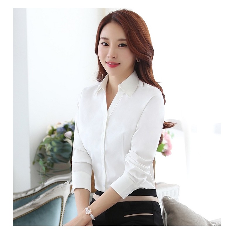 WT21024 Stylish OL Top White