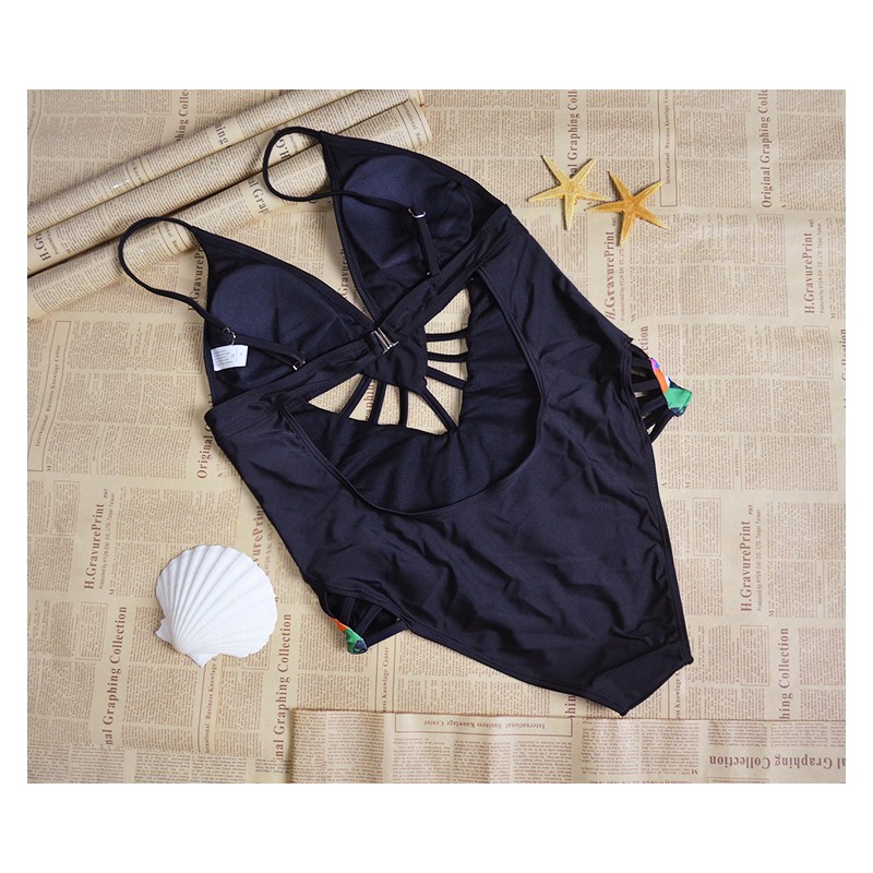 WS21037 Fashion Swimsuit Black