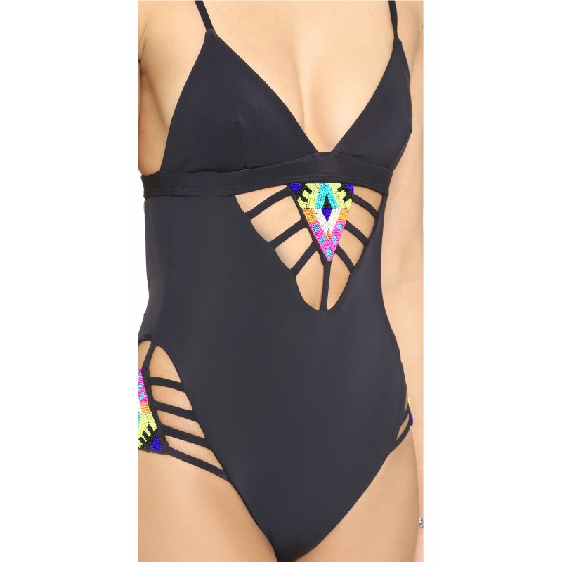 WS21037 Fashion Swimsuit Black