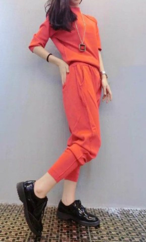 WS21039 Stylish Top and Pant Orange