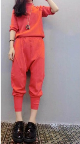 WS21039 Stylish Top and Pant Orange