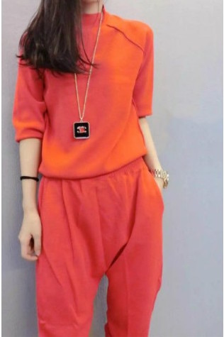 WS21039 Stylish Top and Pant Orange