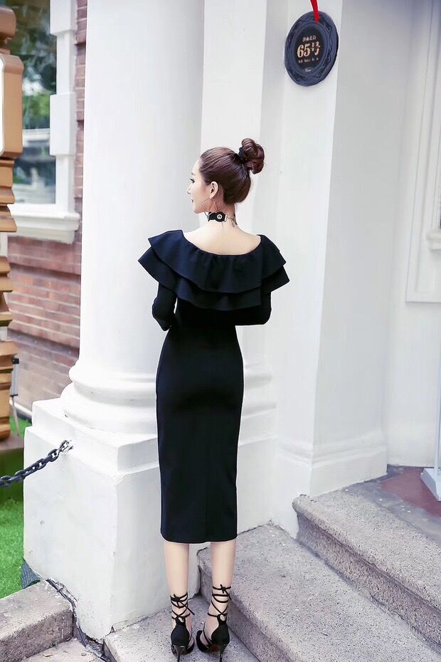 GW2107 Pretty Dress Black