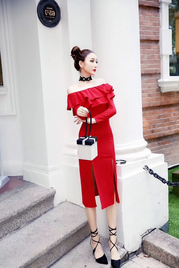 GW2107 Pretty Dress Red